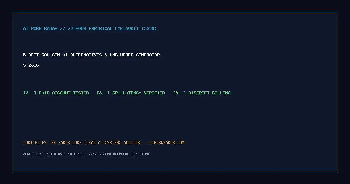 5 Best SoulGen AI Alternatives & Unblurred Generators (2026)