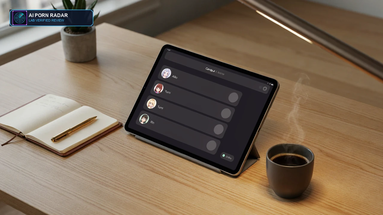 Candy.ai AI Anime Review - AI Software Interface and Feature Dashboard