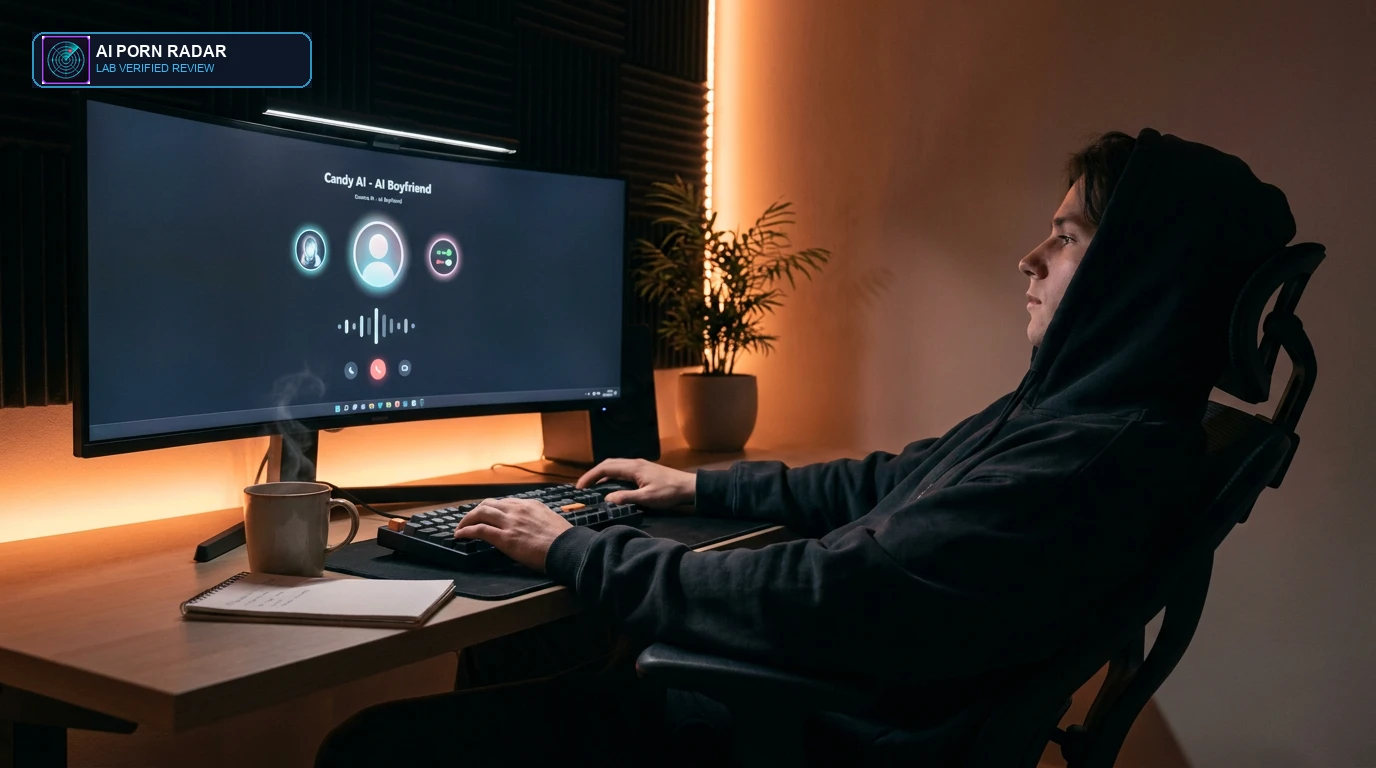 Candy.ai AI Boyfriend App & NSFW Chat Review - AI Software Interface and Feature Dashboard