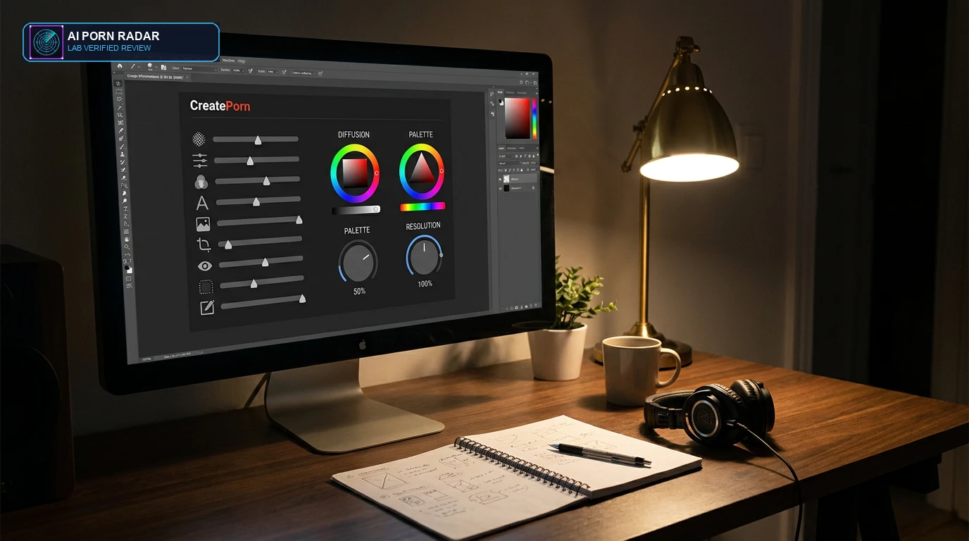 CreatePorn Review - AI Software Interface and Feature Dashboard