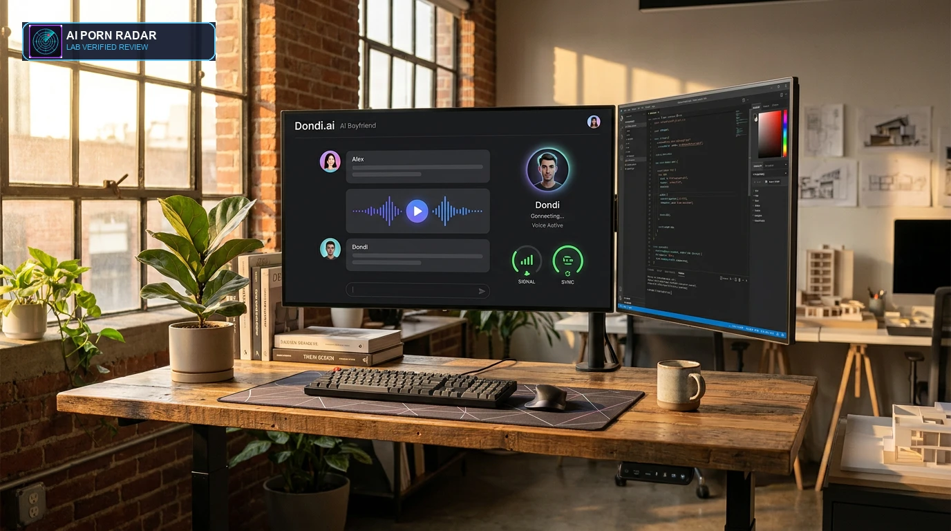 Dondi.ai AI Boyfriend Review - AI Software Interface and Feature Dashboard