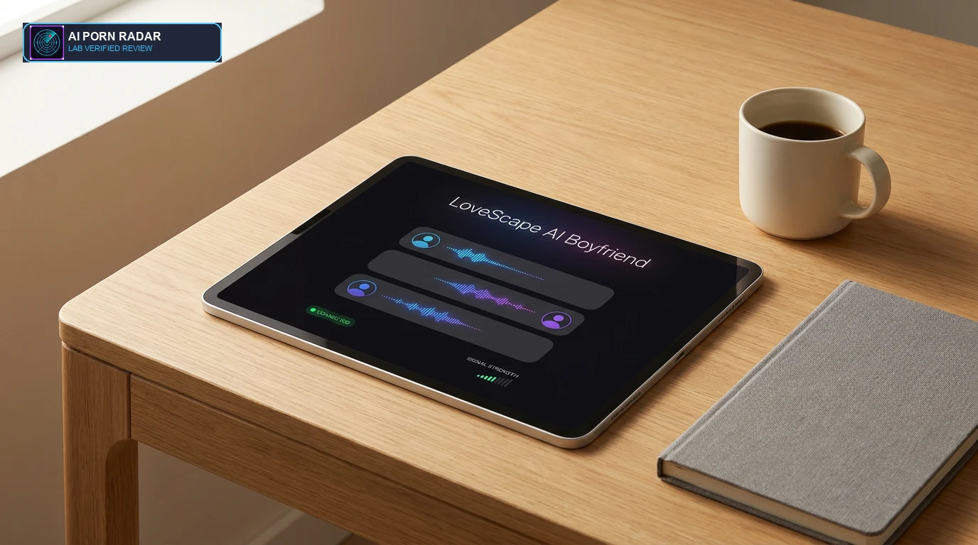 LoveScape AI Boyfriend Review - AI Software Interface and Feature Dashboard