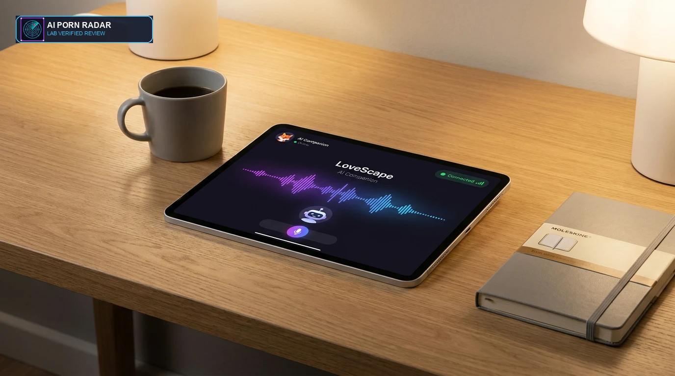 LoveScape AI Companion Platform Review - AI Software Interface and Feature Dashboard