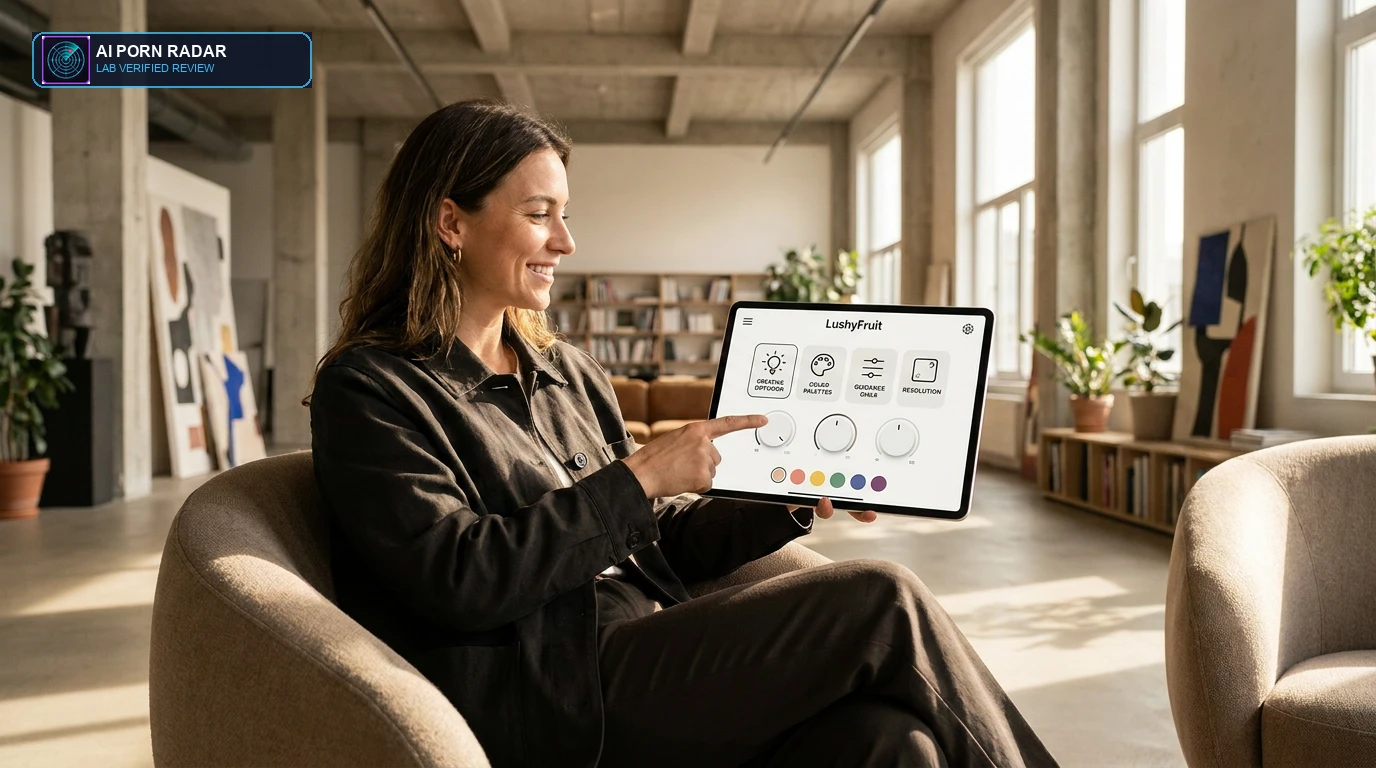 LushyFruit Review - AI Software Interface and Feature Dashboard