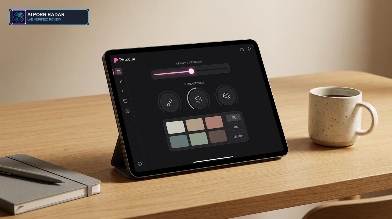 Pinku.ai Hentai Studio Review - AI Software Interface and Feature Dashboard