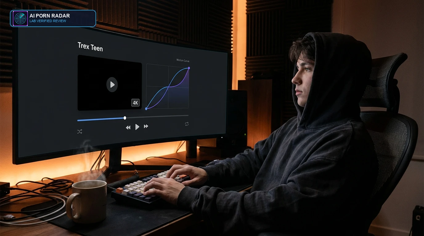 PornTrex Teen Review - AI Software Interface and Feature Dashboard