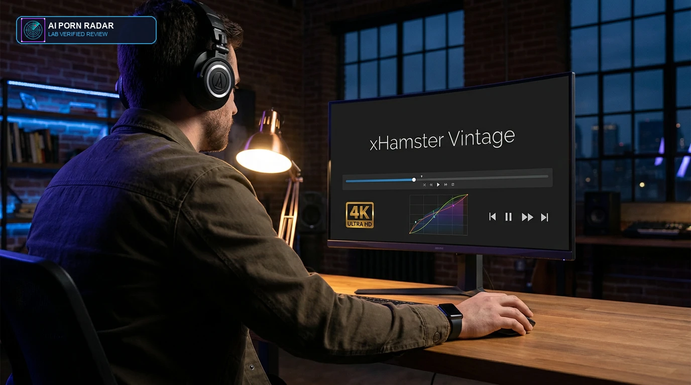 xHamster Vintage Review - AI Software Interface and Feature Dashboard