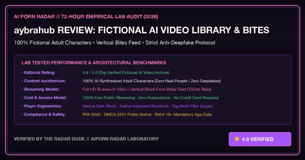 aybrahub Review (2026): Fictional AI Adult Video Streaming Lab Test