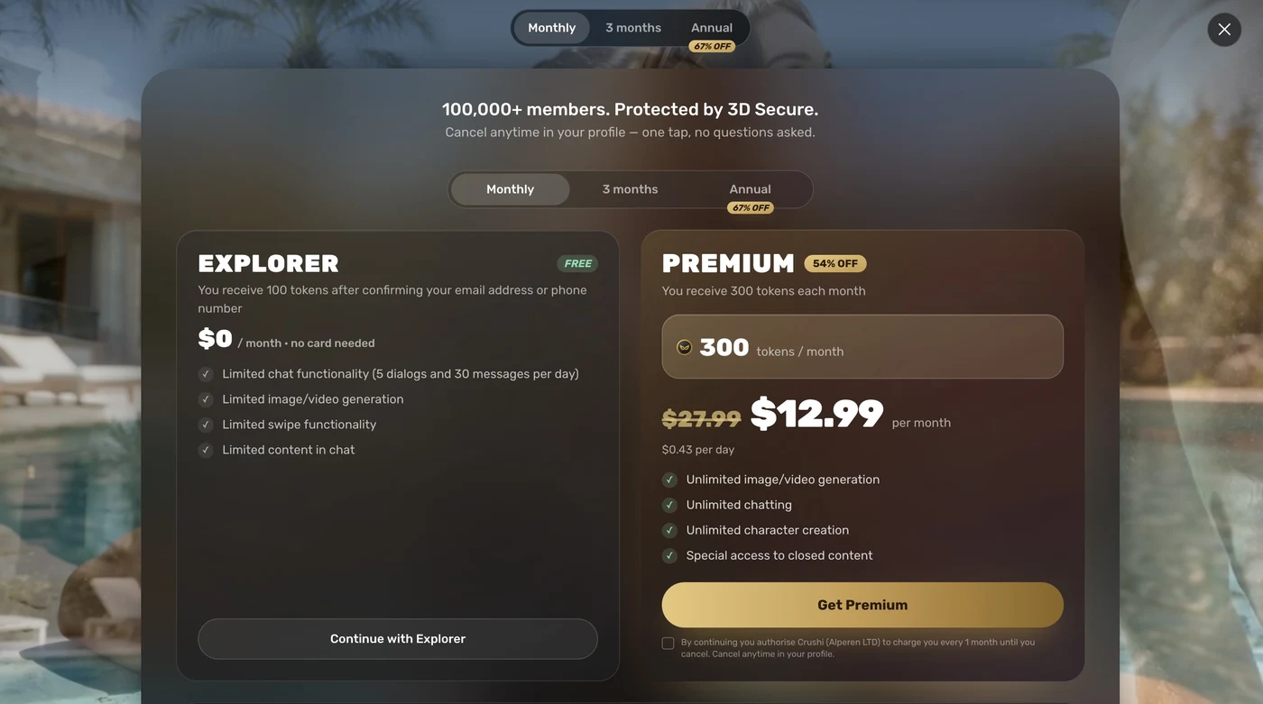 Crushi.ai Official Subscription Plans and Pricing 2026