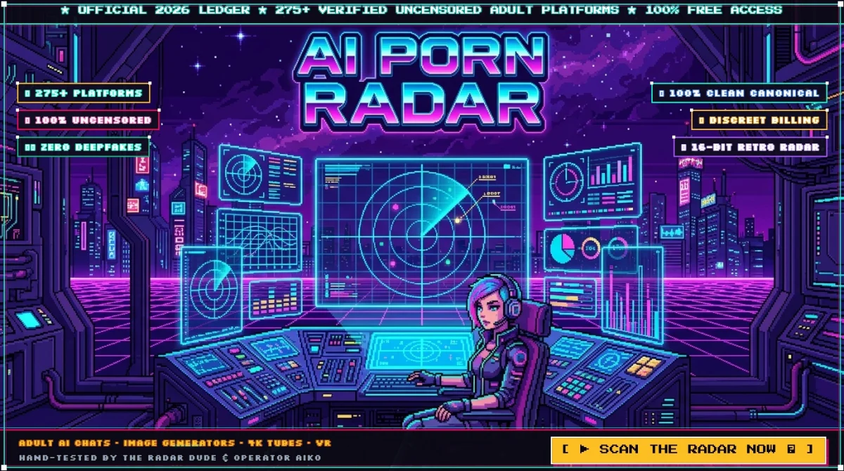 AI Porn Radar Official Promotional Arcade Billboard Ad Banner
