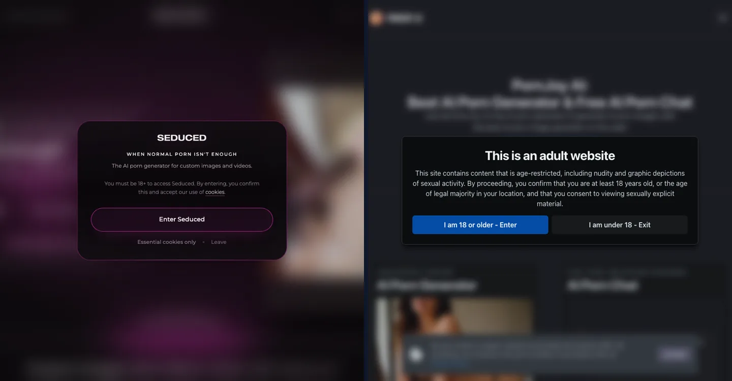 Interactive generative adult AI studio compared with traditional video diffusion presets