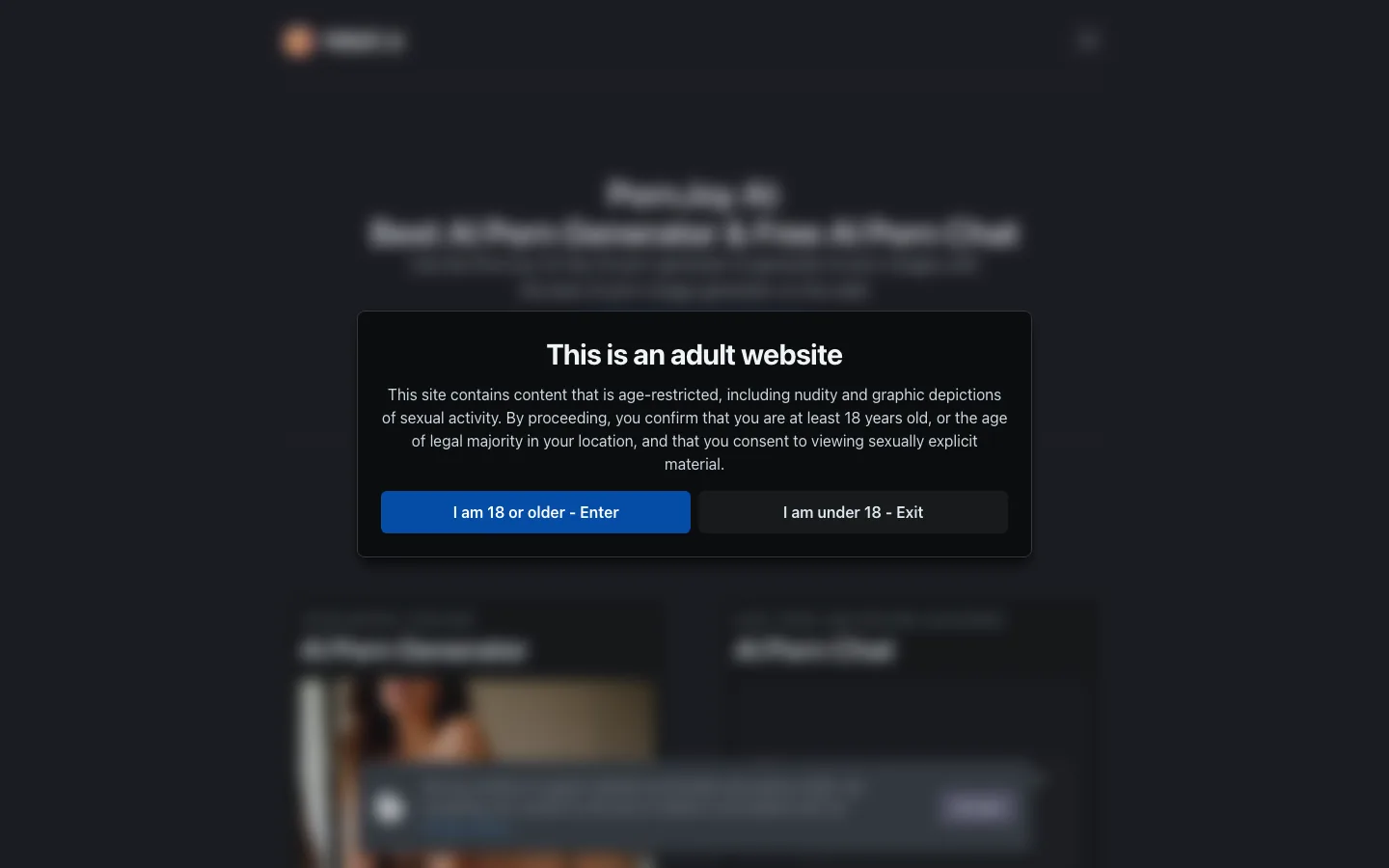 PornJoy AI generation interface displaying specialized kink presets and diffusion workflow parameters